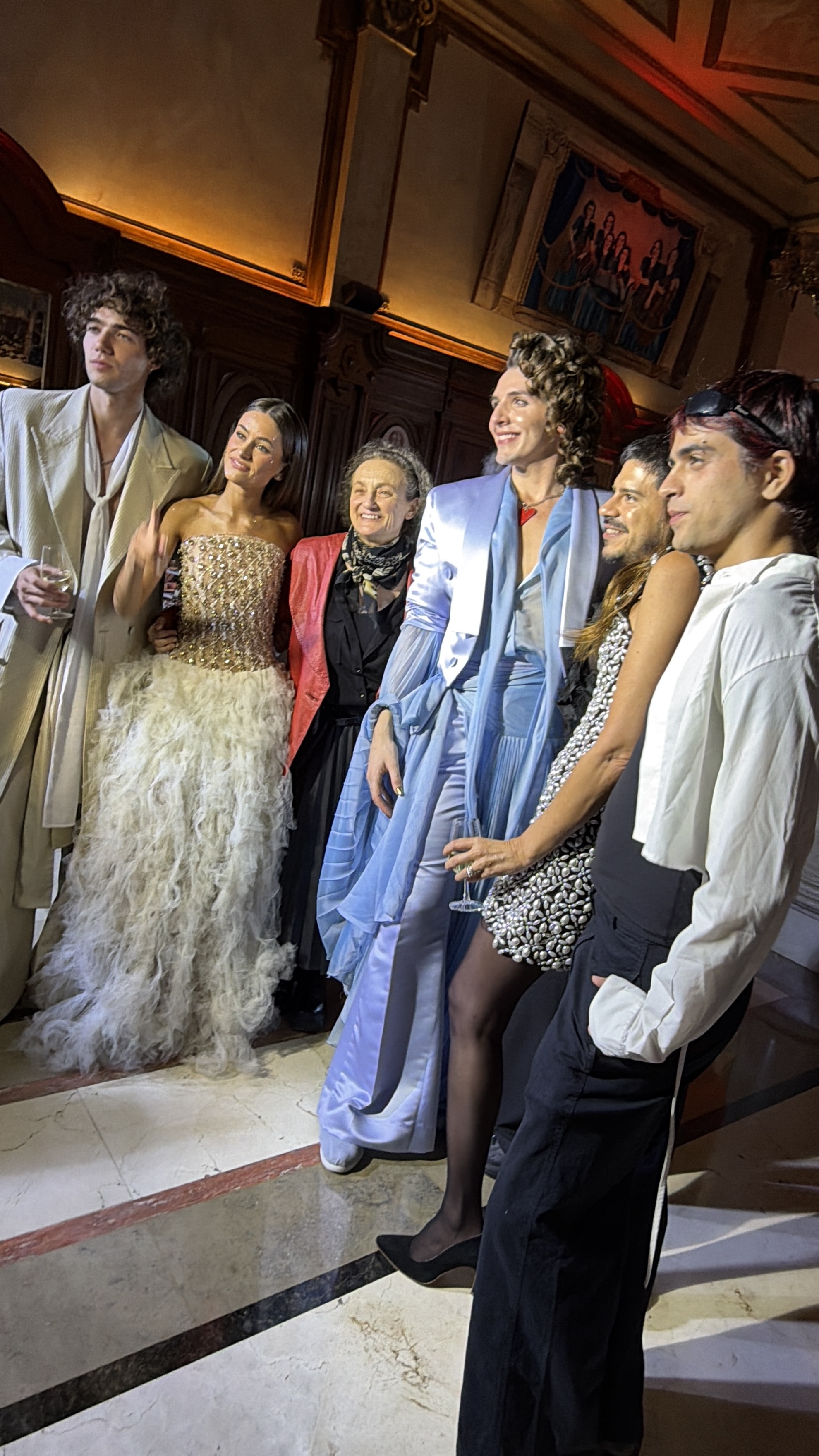 Jorge Rey con los protagonistas